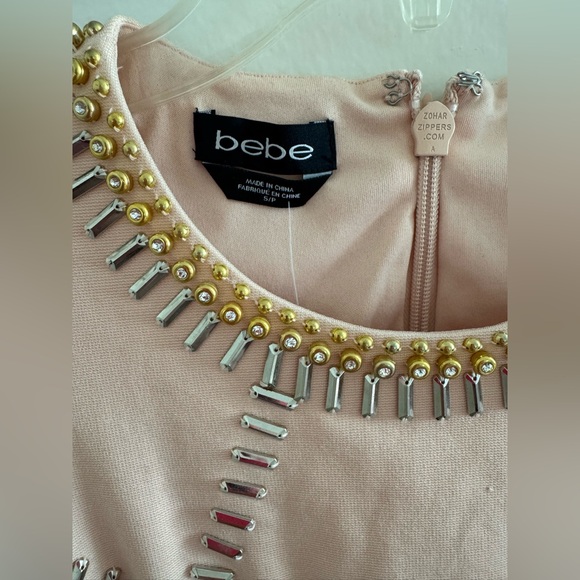 Bebe Women's Pink Embellished Dress - Picture 7 of 11